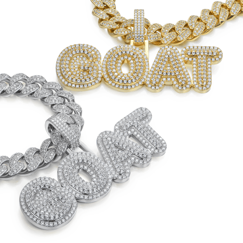 Custom Bubble Font Pendant - APORRO