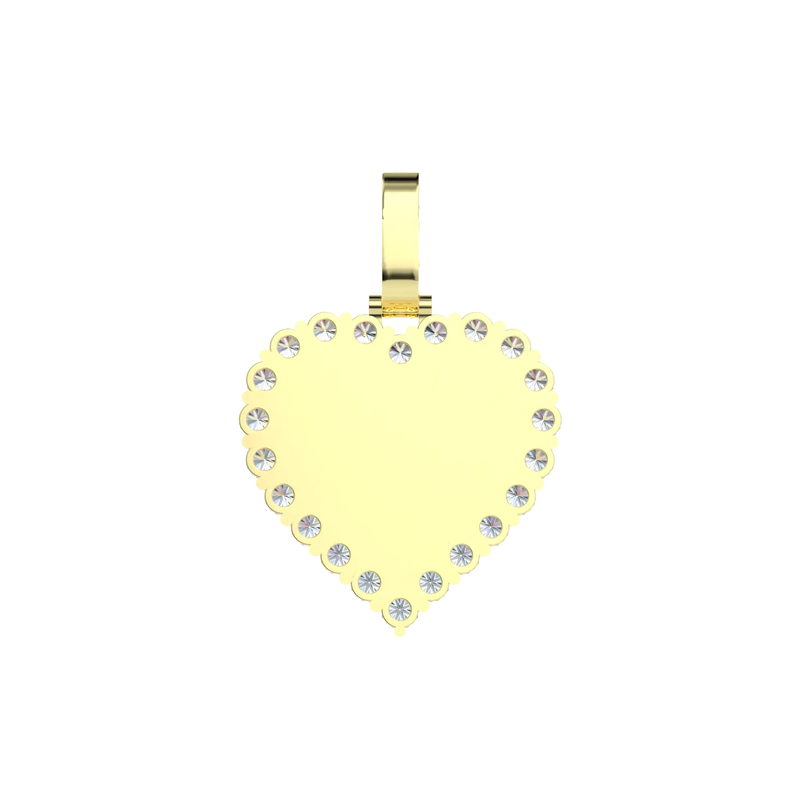 Custom Heart Photo Pendant