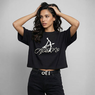APORRO Pearl Script Archer Tee
