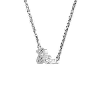 Custom 14K Solid Gold/Sterling Silver Arabic Name Necklace