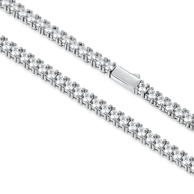 Iced Moissanite Tennis Chain - 3mm