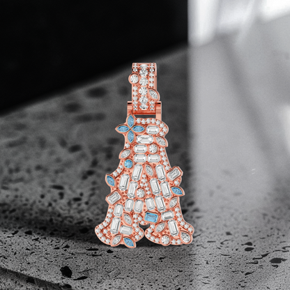 Custom Colored Bosox Font Pendant