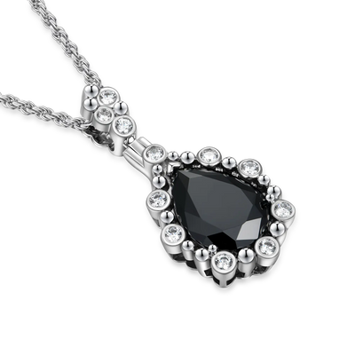 Enigma Black Teardrop Pendant
