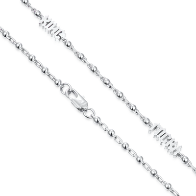 Custom Font/Name Round Ball Chain - 3mm