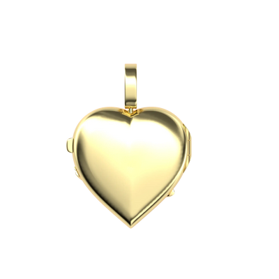 Custom Flip Heart Shaped  Pendant