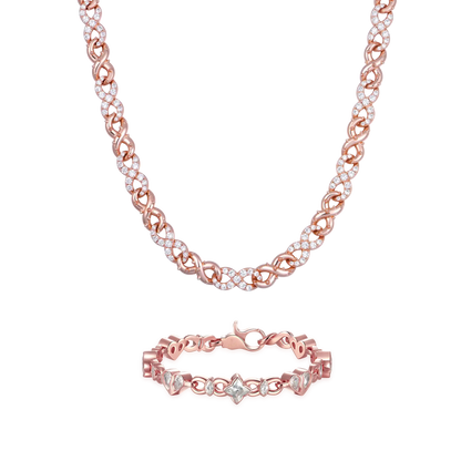 Hard & Heart Chain & Bracelet Layer Set