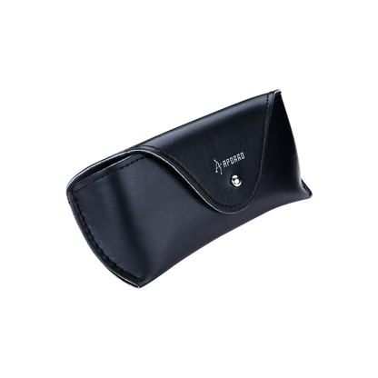 APORRO Ultra Black Sunglasses + Leather Case