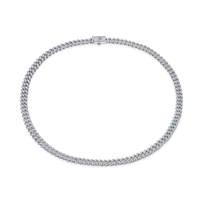 Moissanite Round Cut Cuban Link Chain - 6mm