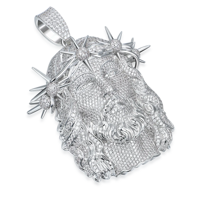 Jesus Piece Fully Iced Pendant - Large