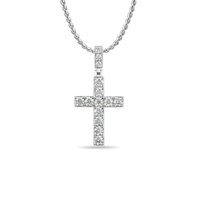 Modern Essentials Tennis Cross Pendant & Chain Set