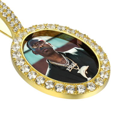 Custom Oval Photo Pendant