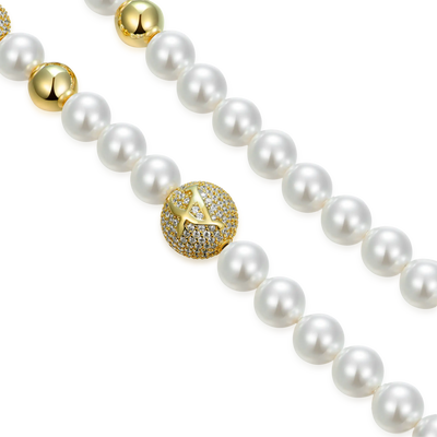 WONG Dragon Pearl and Bead Necklace - 8mm