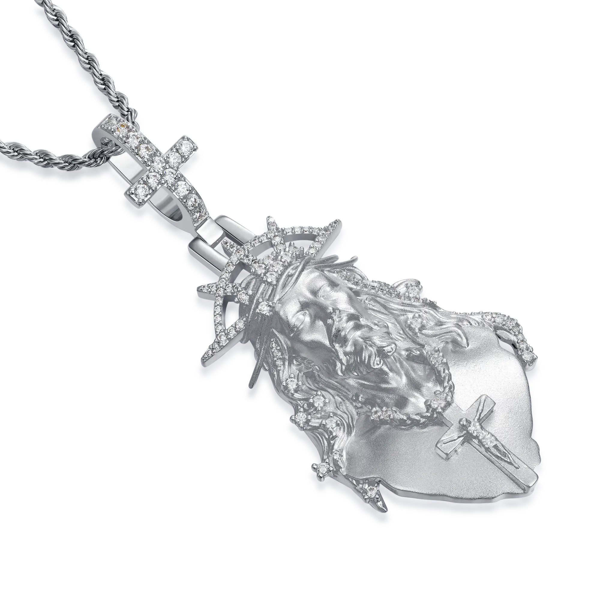 Resurrected Jesus Bust Pendant