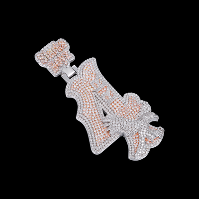 APORRO Premium Custom Iced 4 Layers Number 4 Pendant
