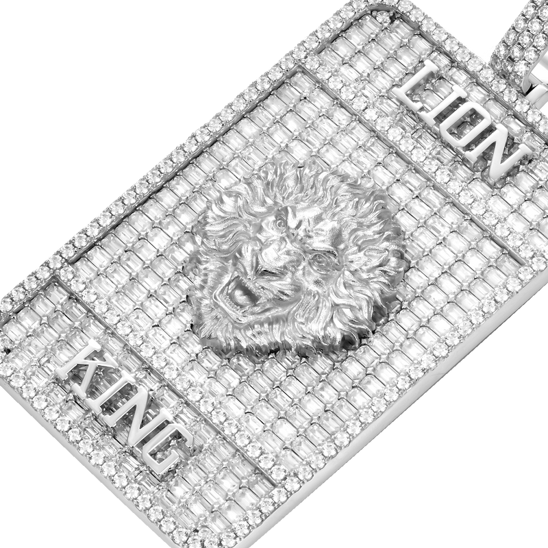 Custom Moissanite Square Dog Tag - Hip Pop Custom Jewerly - APORRO