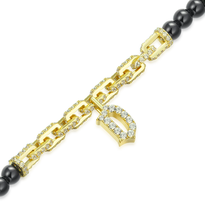 Custom Letter Pearl Bracelet - 5mm