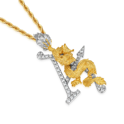 Medium Brass WONG Dragon Aporro A® Pendant