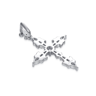 Fleur De Lis Cross Pendant
