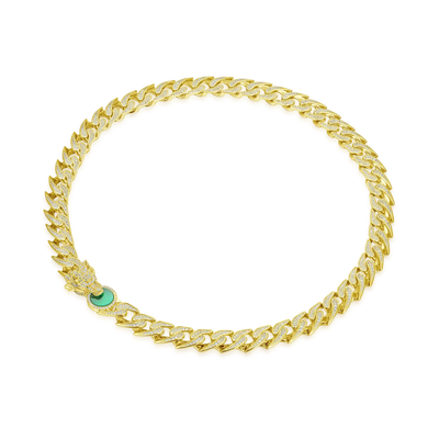 WONG Ⅱ Ridge Iced Out Cuban Chain - 12mm