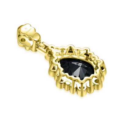 Enigma Black Teardrop Pendant