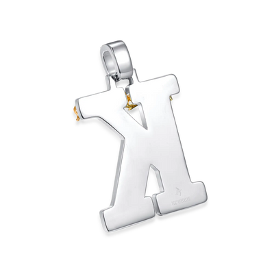 Custom Crown of Thorns Initial Letter Pendant
