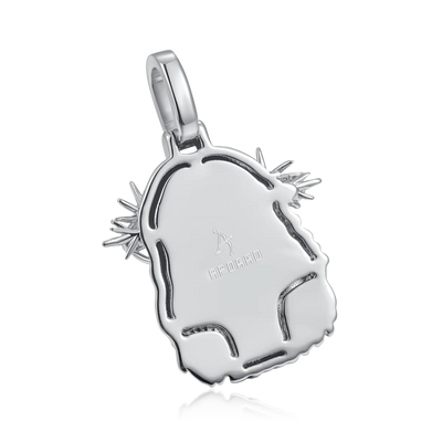 Jesus Piece Plain Gold Pendant - Micro