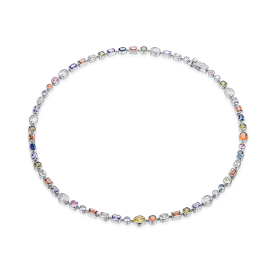 Infinity Gem Interlaced Necklace Chain - 6mm