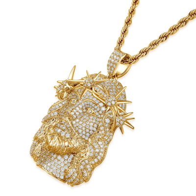 Jesus Piece Fully Iced Pendant