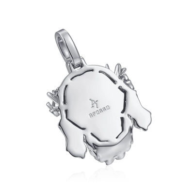 Jesus Piece Plain Gold Pendant - Micro