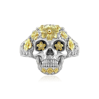 Calavera Golden Bloom Ring