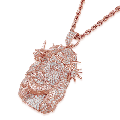 Jesus Piece Fully Iced Pendant