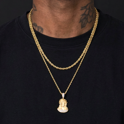 Crucifix Jesus Pendant & Chain Trinity Set