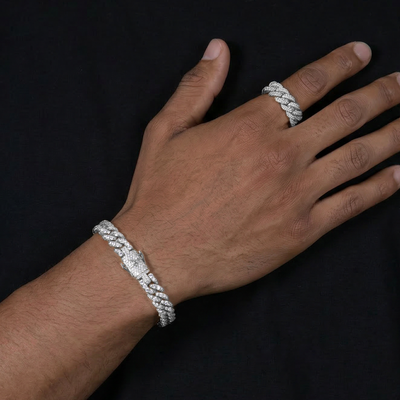 Iced Cuban Bracelet & Ring Set