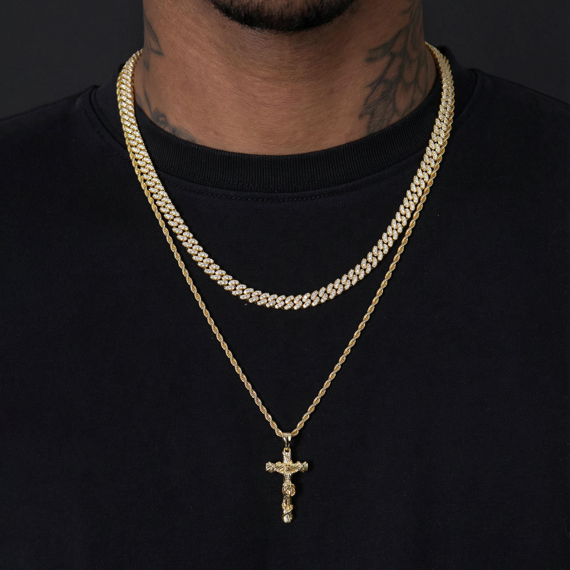 Divine Cross Pendant & Chain Set