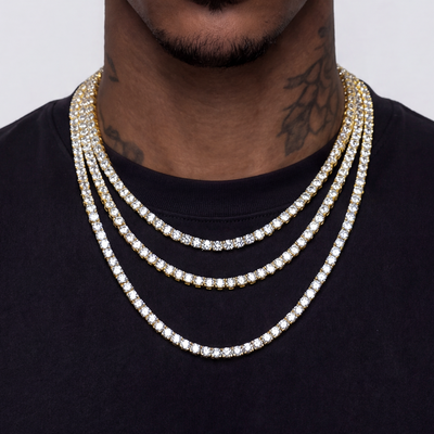 Triple Tennis Chain Statement Set