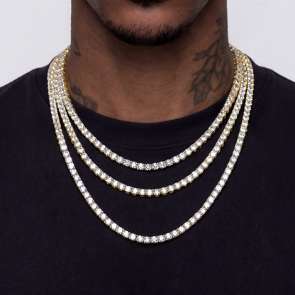 Triple Tennis Chain Statement Set