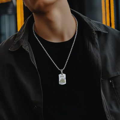Zodiac Dog Tag Pendant