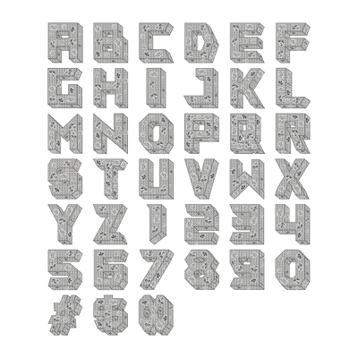 Custom Shaped Cut 3D Letter Pendant