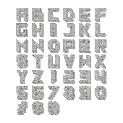 Custom Shaped Cut Three-dimensional Letter Pendant