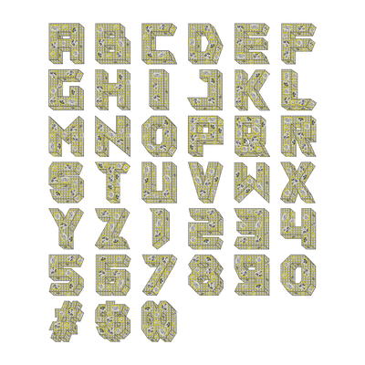 Custom Shaped Cut 3D Letter Pendant