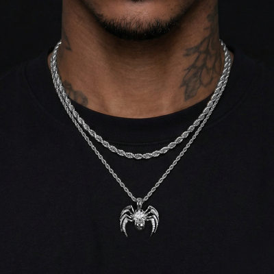 Venom Spider Pendant & Rope Chain Layer Set