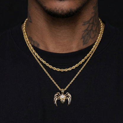 Venom Spider Pendant & Rope Chain Layer Set