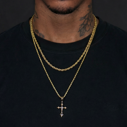 Sanctum Cross Pendant & Chain Trinity Set