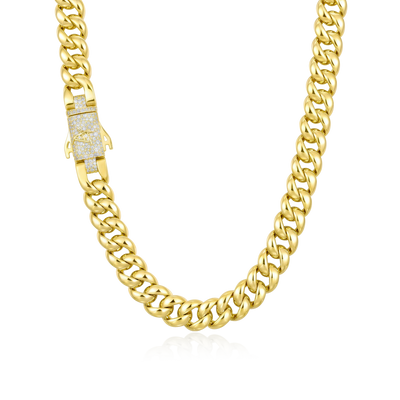 Moissanite Cuban Link Chain - 12mm