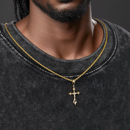 Moissanite Sanctum Cross Pendant