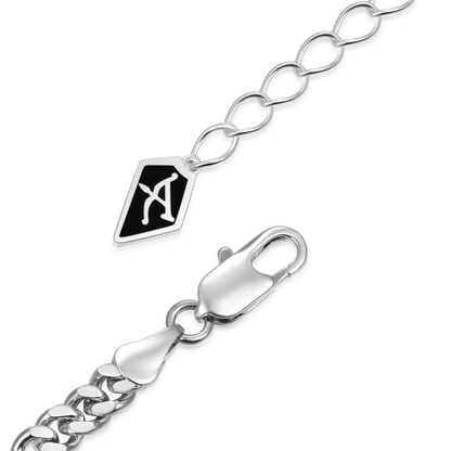 Fleur de lis Adjustable Cuban Bracelet - 4mm [Ship To The US Only]