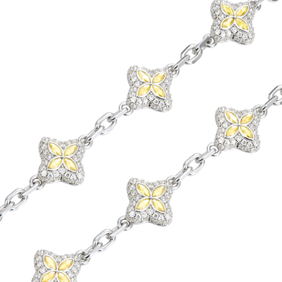 Cuban & Clover Bracelet Set
