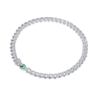WONG Ⅱ Ridge Iced Out Cuban Chain - 12mm