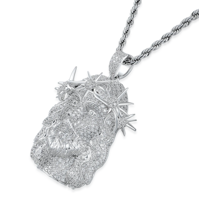 Jesus Piece Fully Iced Pendant