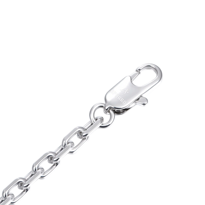 Iced Luminous Clover Adjustable Chain & Bracelet Set - Green Diamond